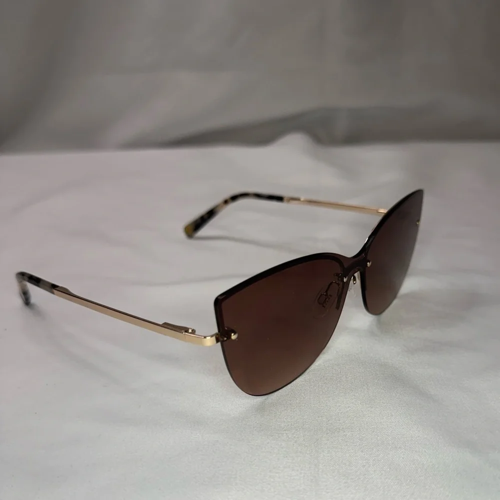 New Ted Baker London Women’s Shield Sunglasses 139mm, Rose/Gold/Tort - Picture 5 of 11